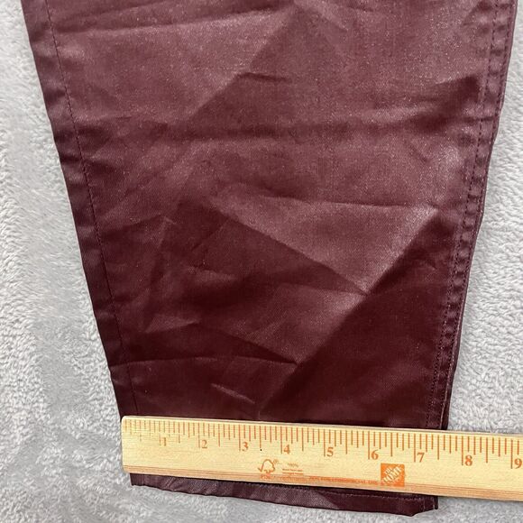 Gap  Vintage Slim Mid Rise Pants‎ 35/ 20R Red Coated Faux Leather Women's - Picture 7 of 9